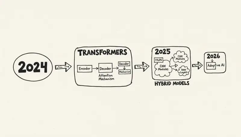 Architecture evolution diagram 2024-2026