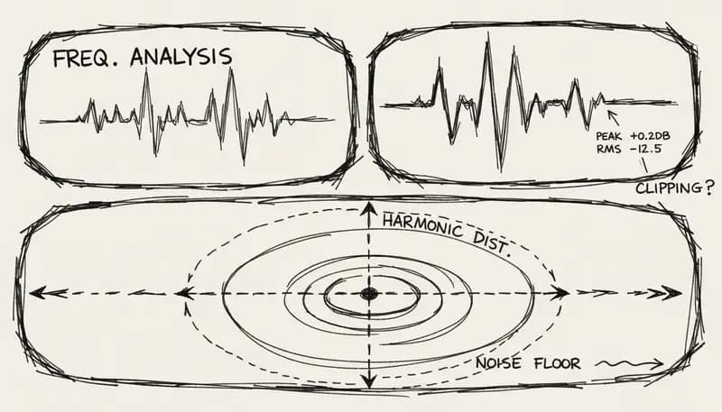 Audio quality comparison spectrum analysis