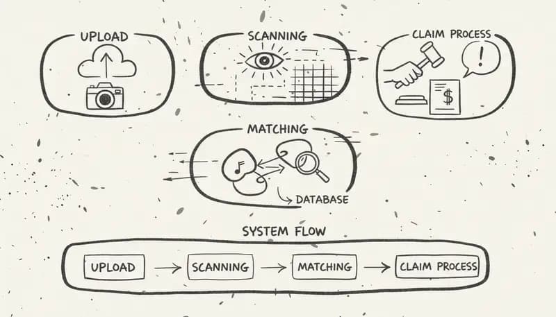 Content ID process for AI music