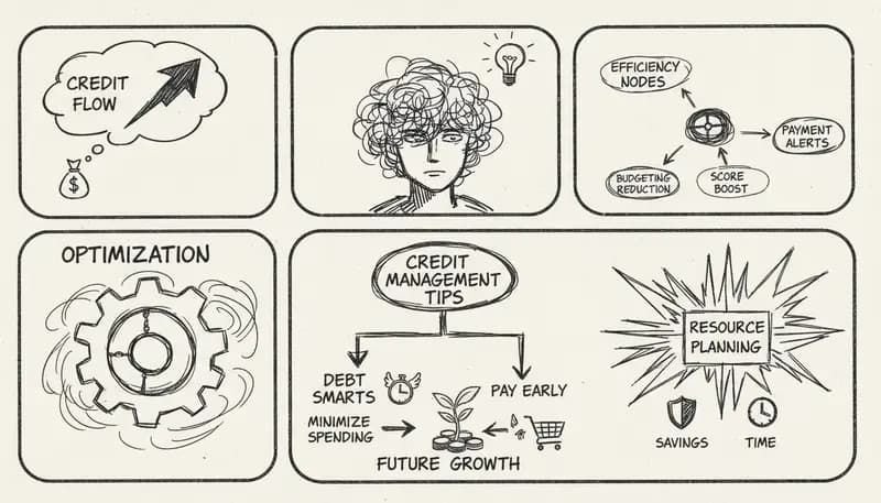 Credit management strategies visualization