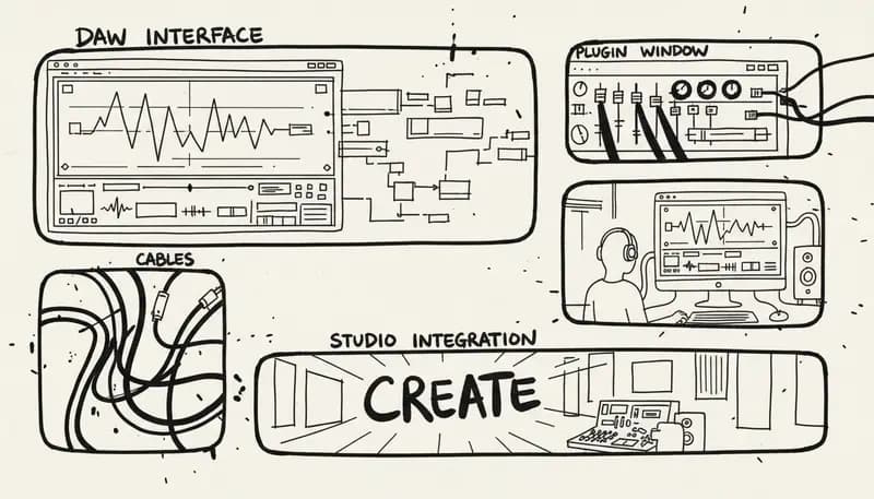 DAW plugin integration screenshots