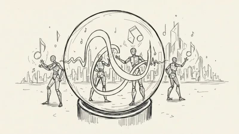 Future music industry vision - technological evolution sketch