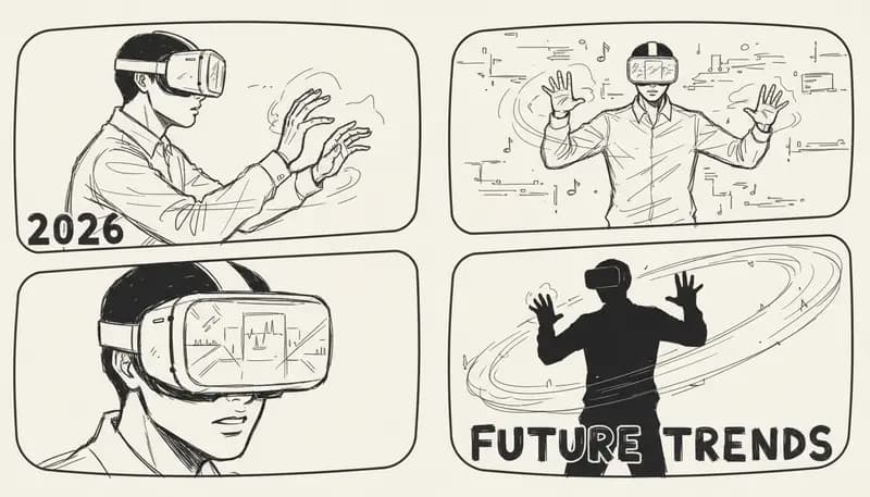 Futuristic music visualization with trending upward charts and 2026 text - vibrant gradient pink purple cyan colors - dynamic modern design