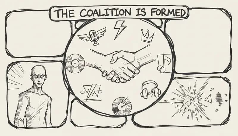 Record labels AI coalition announcement