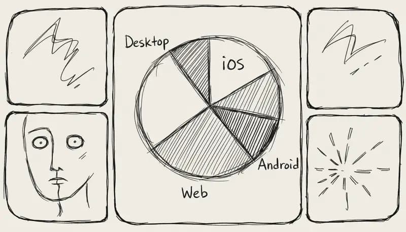 Platform distribution pie chart