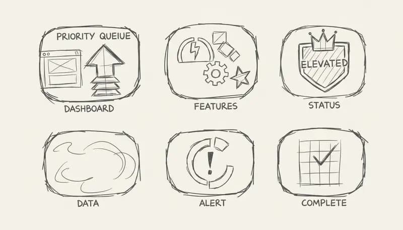 Premier plan dashboard with advanced features and priority queue status