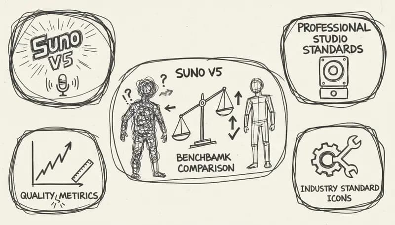 Suno V5 vs professional standards comparison