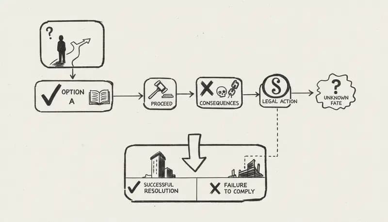 Legal scenario decision tree