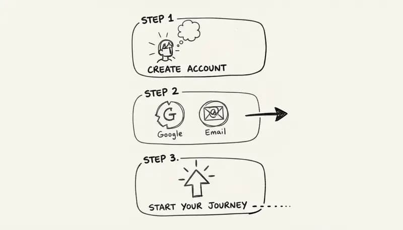 Suno AI signup flow with authentication options