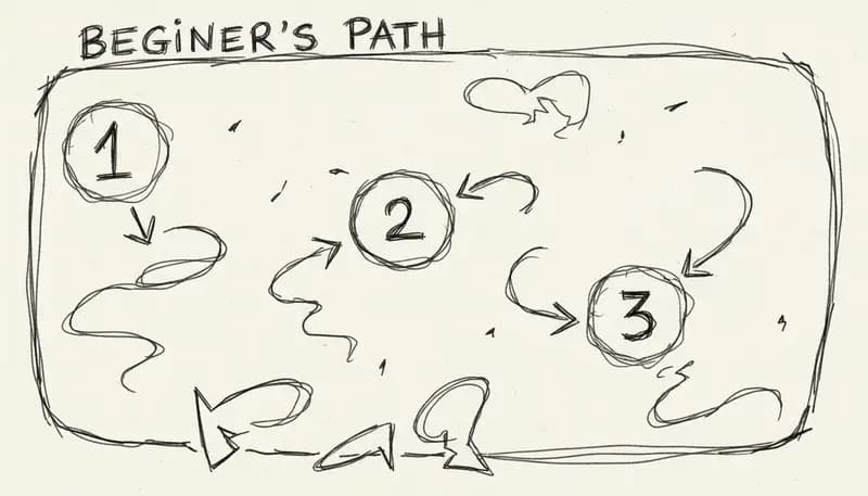 Beginner learning path visualization