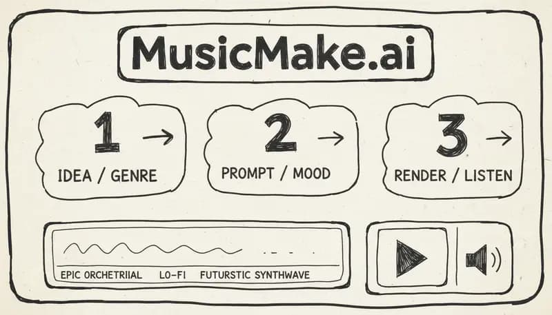 MusicMake.ai beginner interface walkthrough
