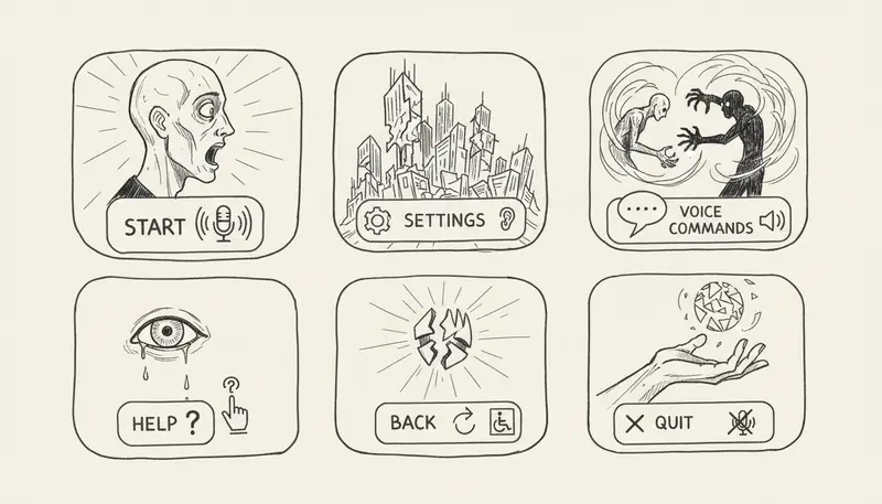 Accessibility-focused music interface with large buttons