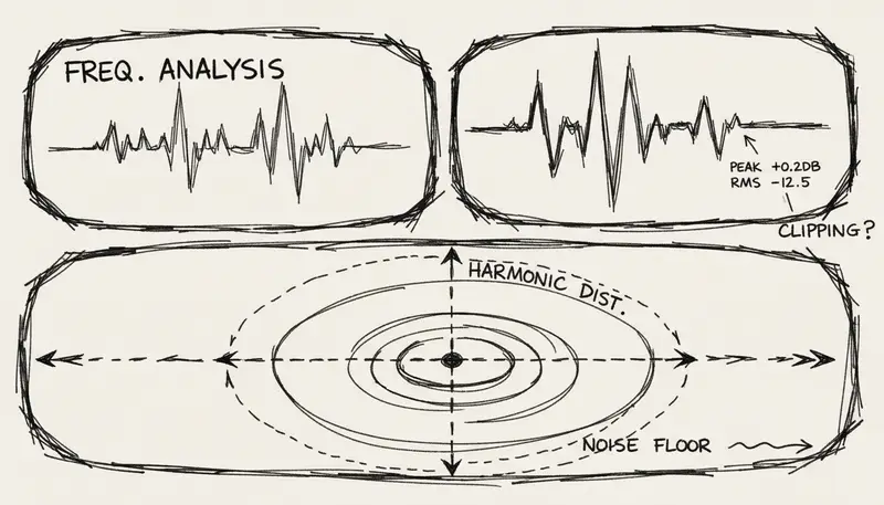 Audio quality comparison spectrum analysis