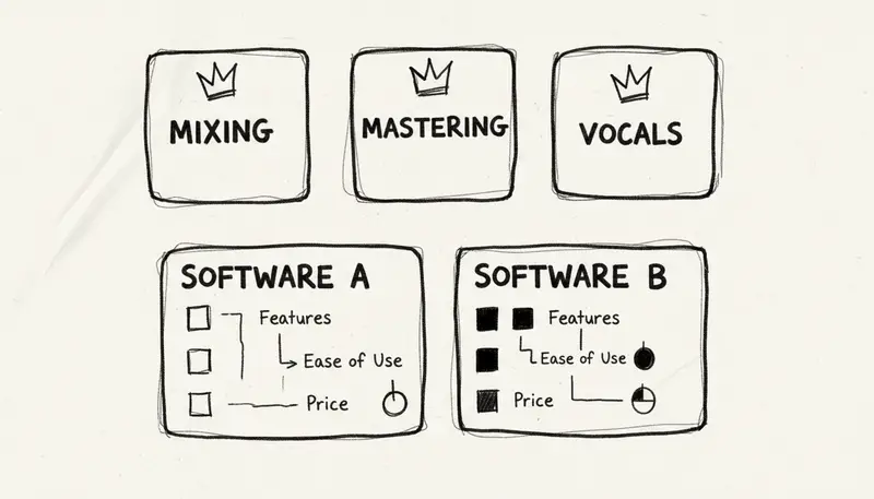 Category winners comparison chart