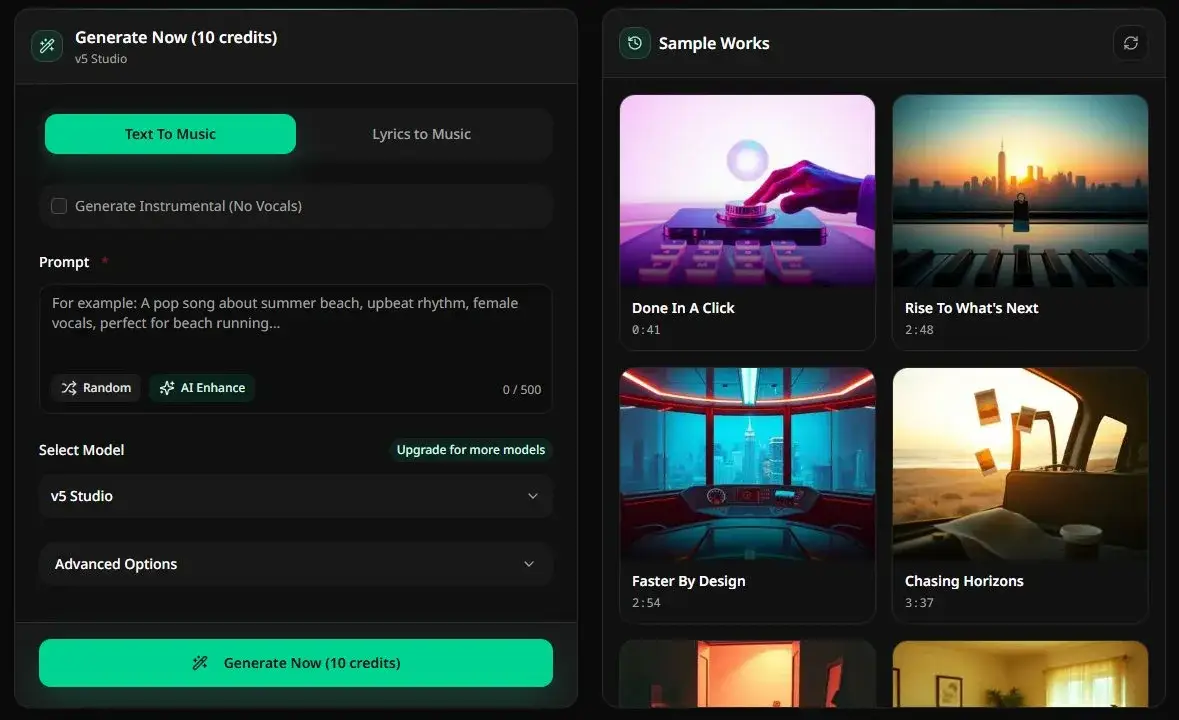 MusicMake.ai v2.0 UI comparison 04