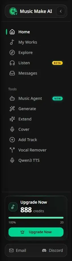 MusicMake.ai v2.0 UI comparison 08