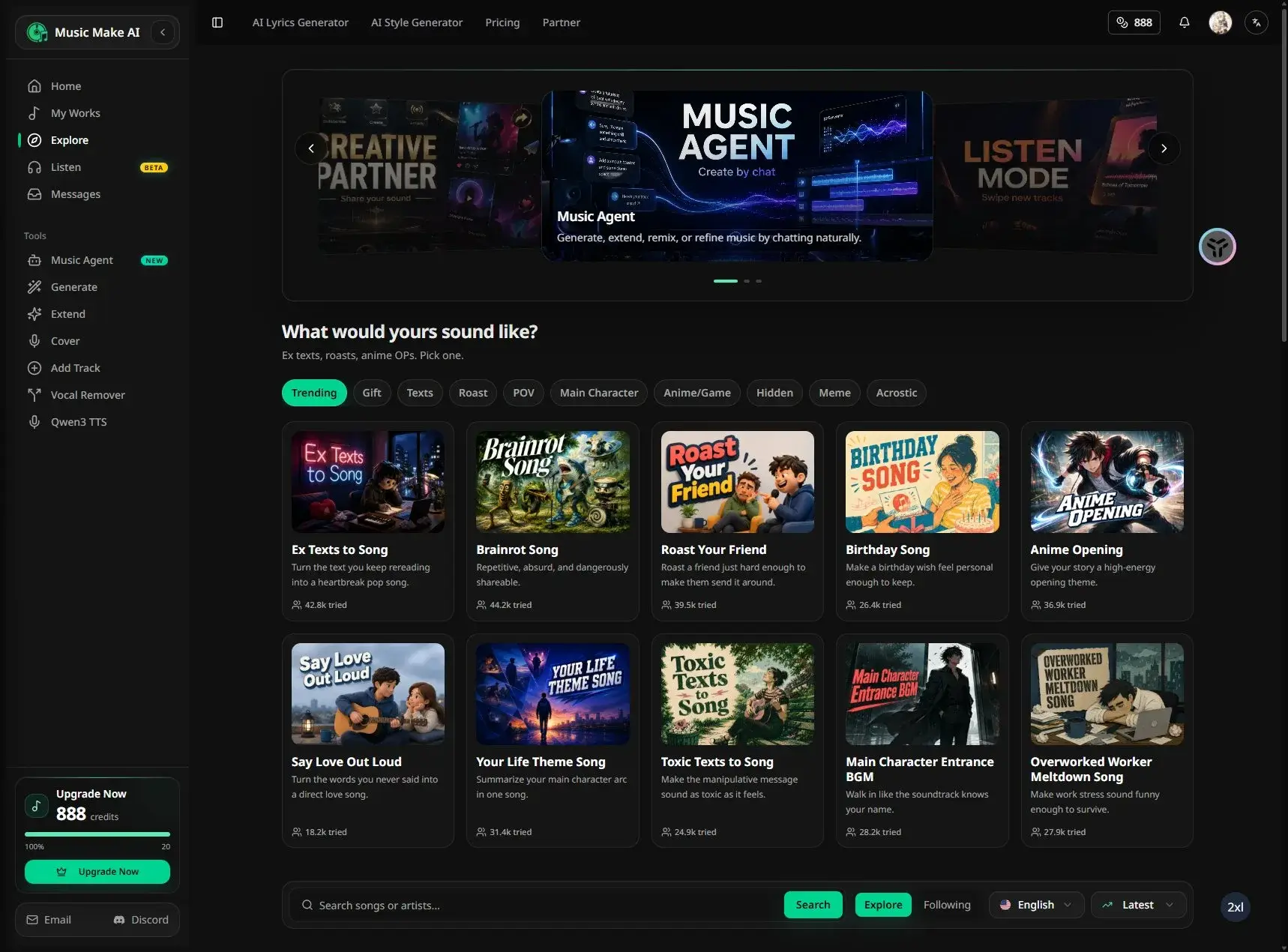 MusicMake.ai v2.0 UI comparison 10
