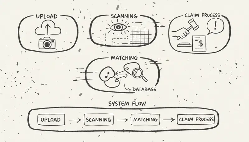 Content ID process for AI music