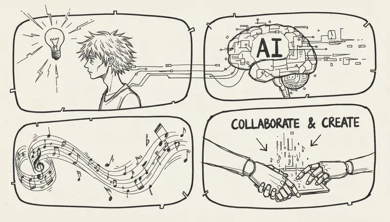 Human creativity enhancement workflow