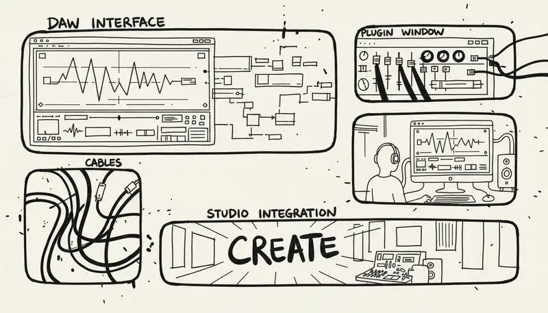 DAW plugin integration screenshots