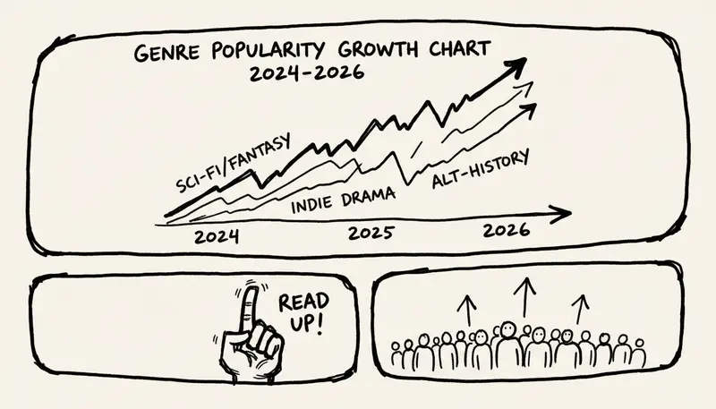 Genre popularity growth chart 2024-2026