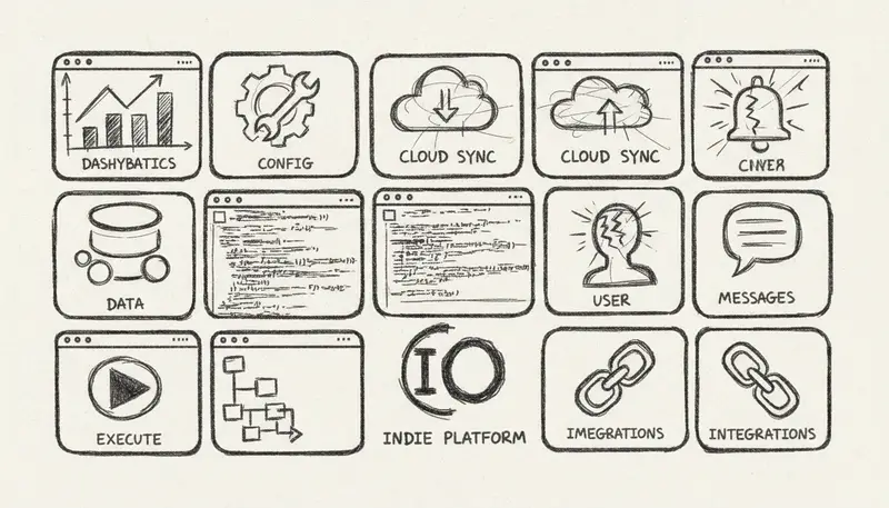 Grid of AI music platform interfaces and logos