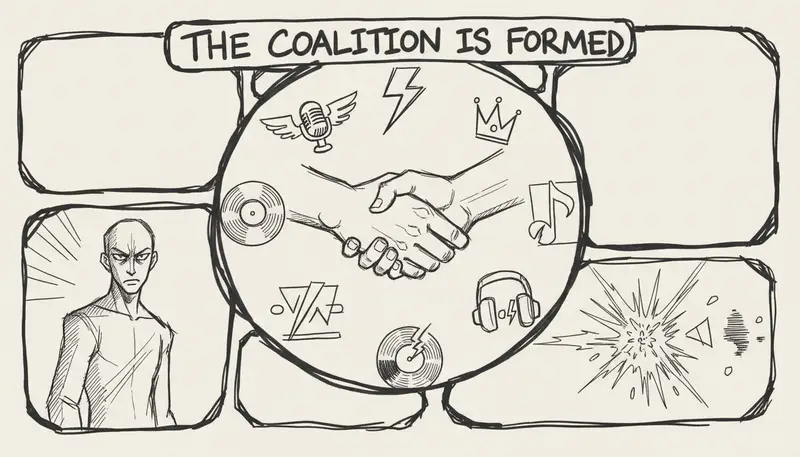 Record labels AI coalition announcement