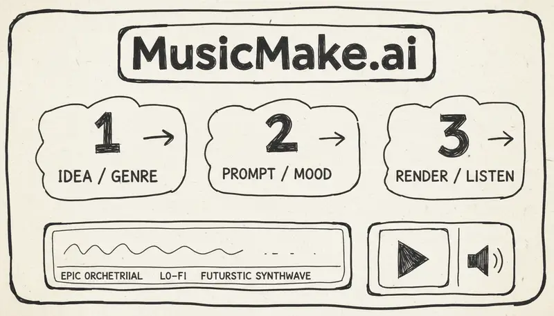 MusicMake.ai beginner interface walkthrough