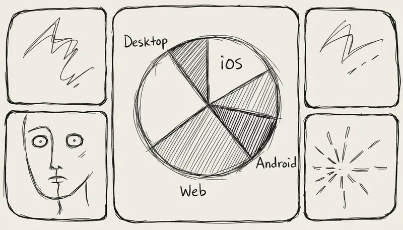 Platform distribution pie chart