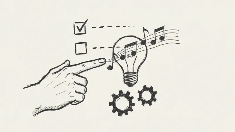 AI recommendation optimization tips - hand-drawn guide