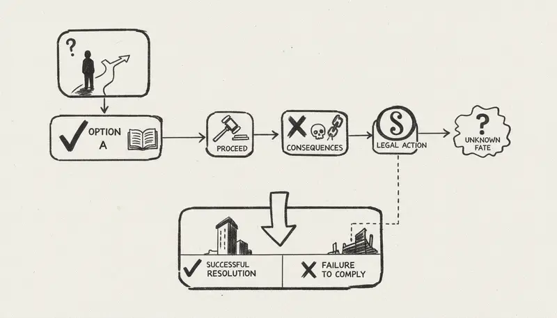 Legal scenario decision tree