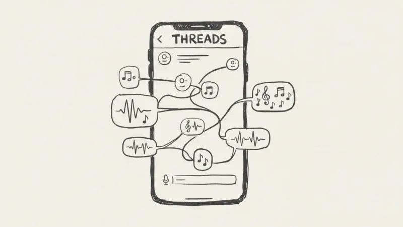 Threads audio integration - sparse sketch