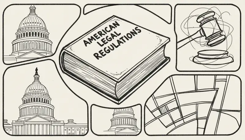 US legal framework document with AI music regulations infographic - official government document style