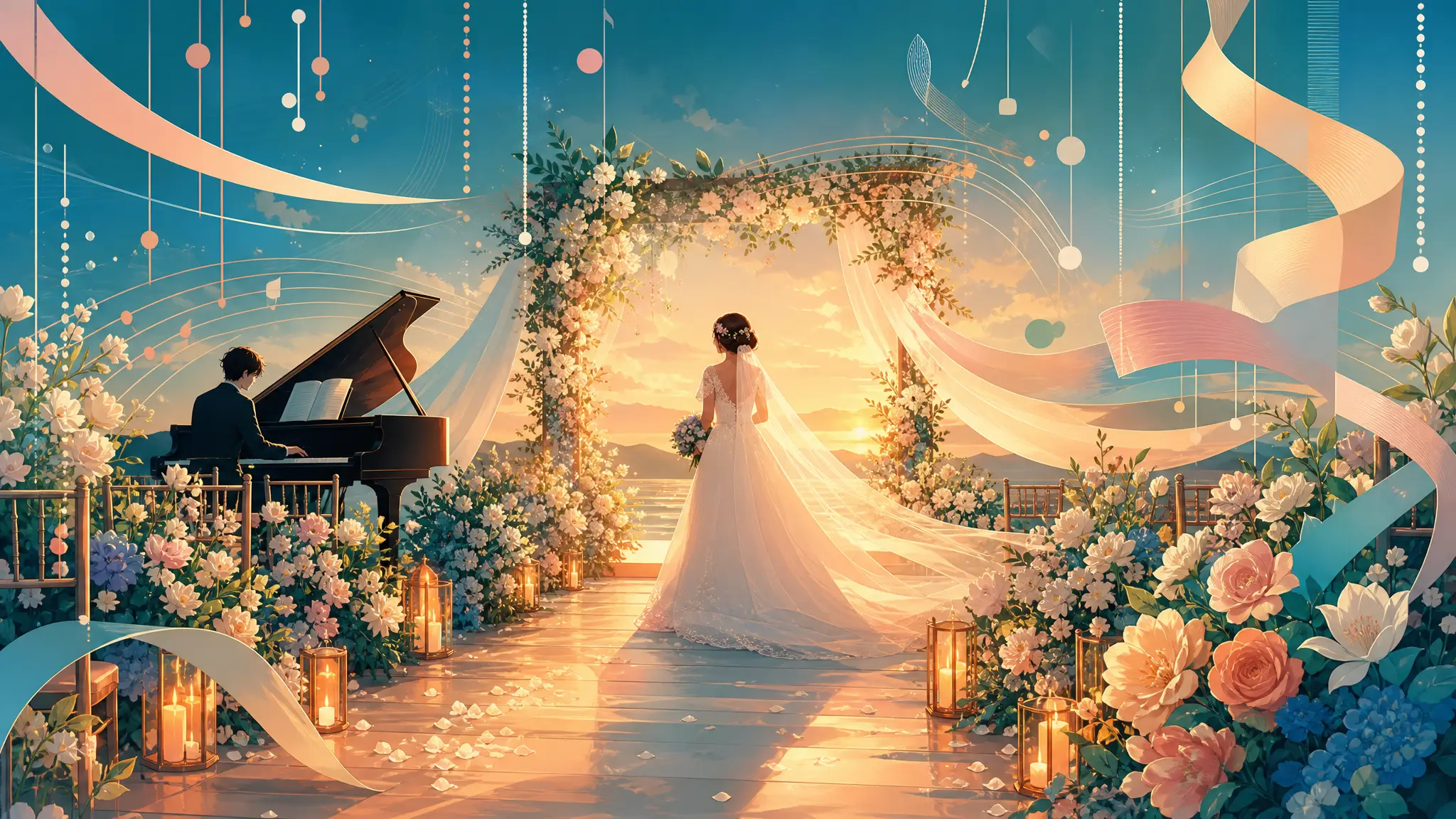 婚礼藏头 BGM 玩法海报