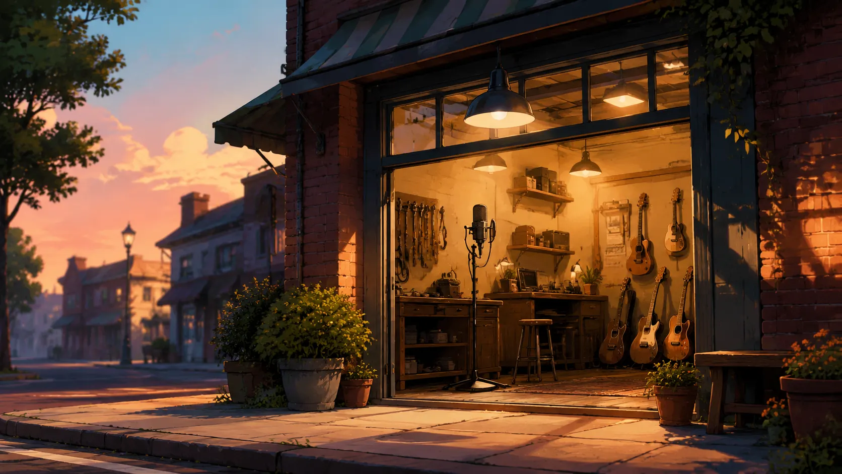 Atmospheric poster for the Business Jingle Generator template