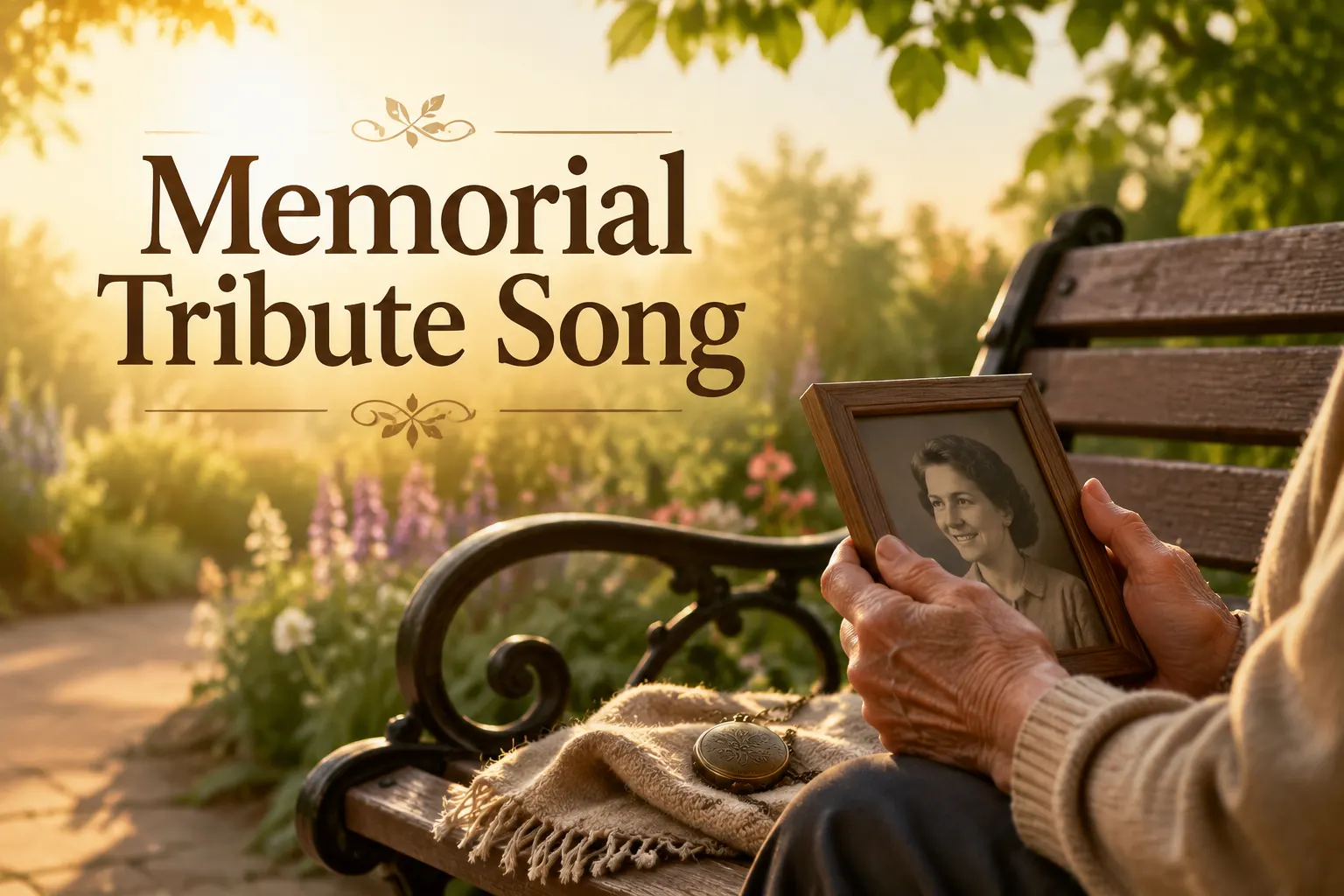 Atmospheric poster for the Memorial Tribute Song template