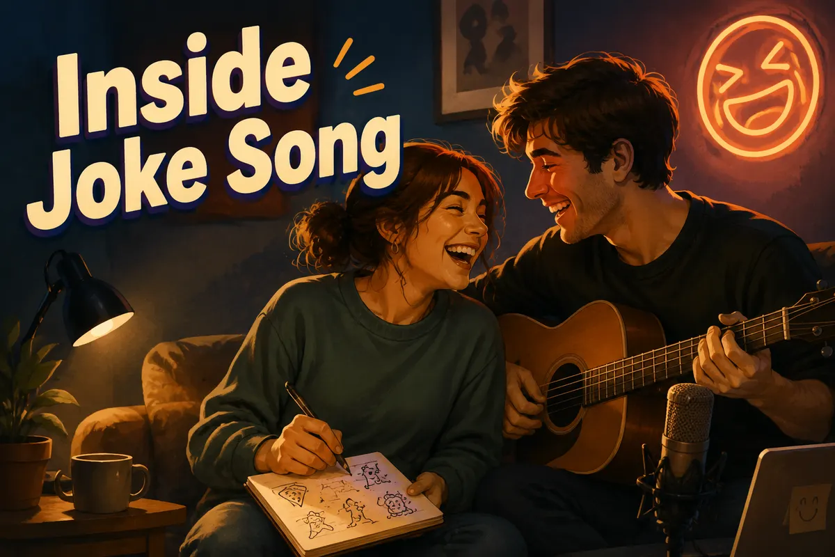Atmospheric poster for the Inside Joke Song template