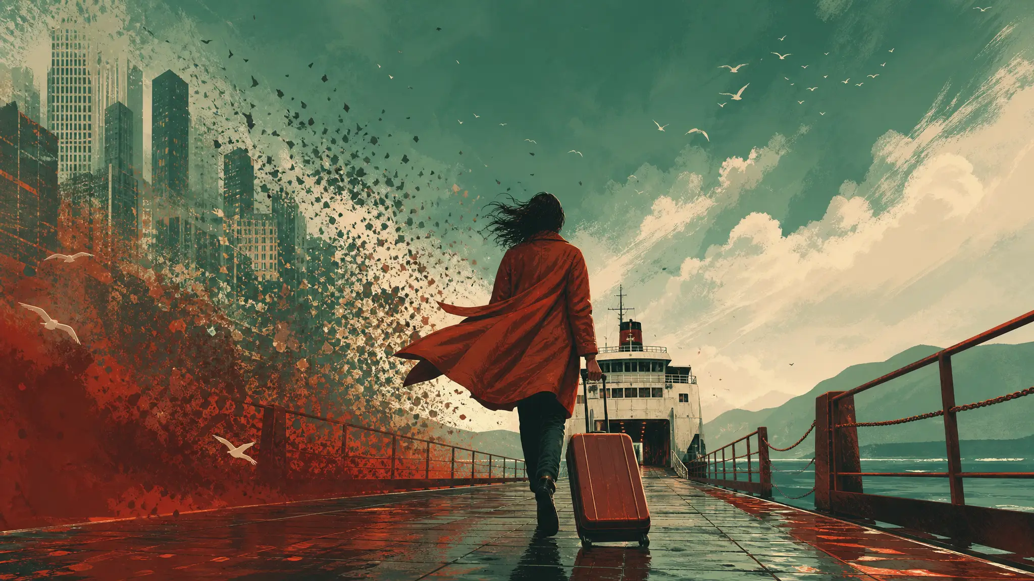 Atmospheric poster for the Escape This City template
