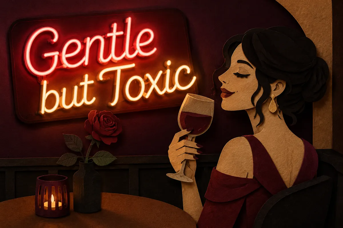 Atmospheric poster for the Gentle but Toxic template
