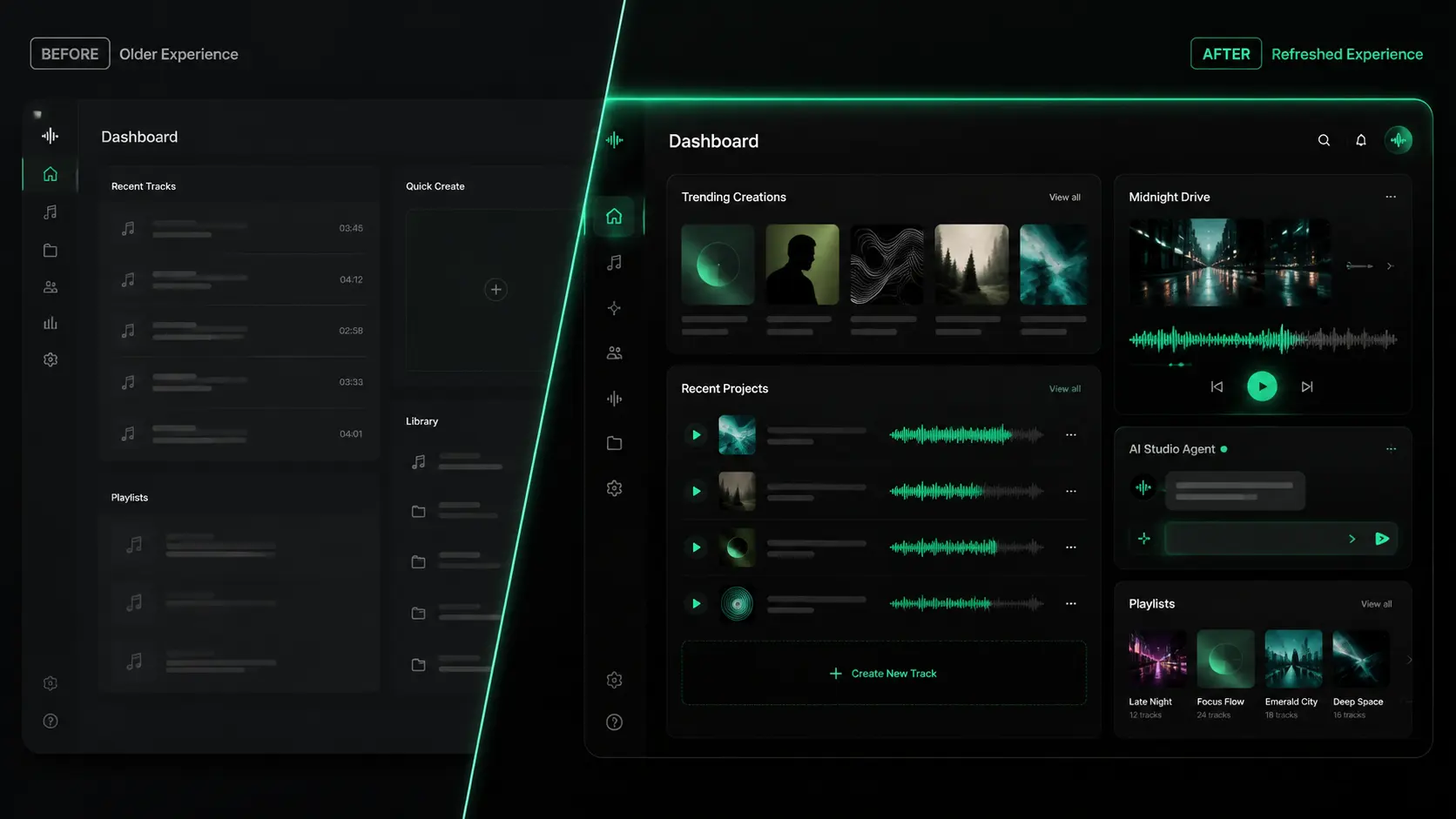 Music Make 2.0 UI Refresh: A Cleaner Dark Studio Experience Music Make 2.0 UI Refresh: A Cleaner Dark Studio Experience